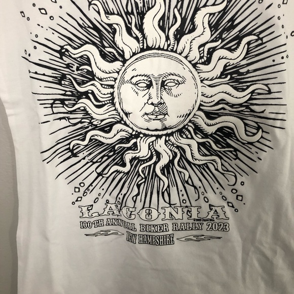 Womens Laconia Motorcycle Rally T Shirt - Picture 4 of 7